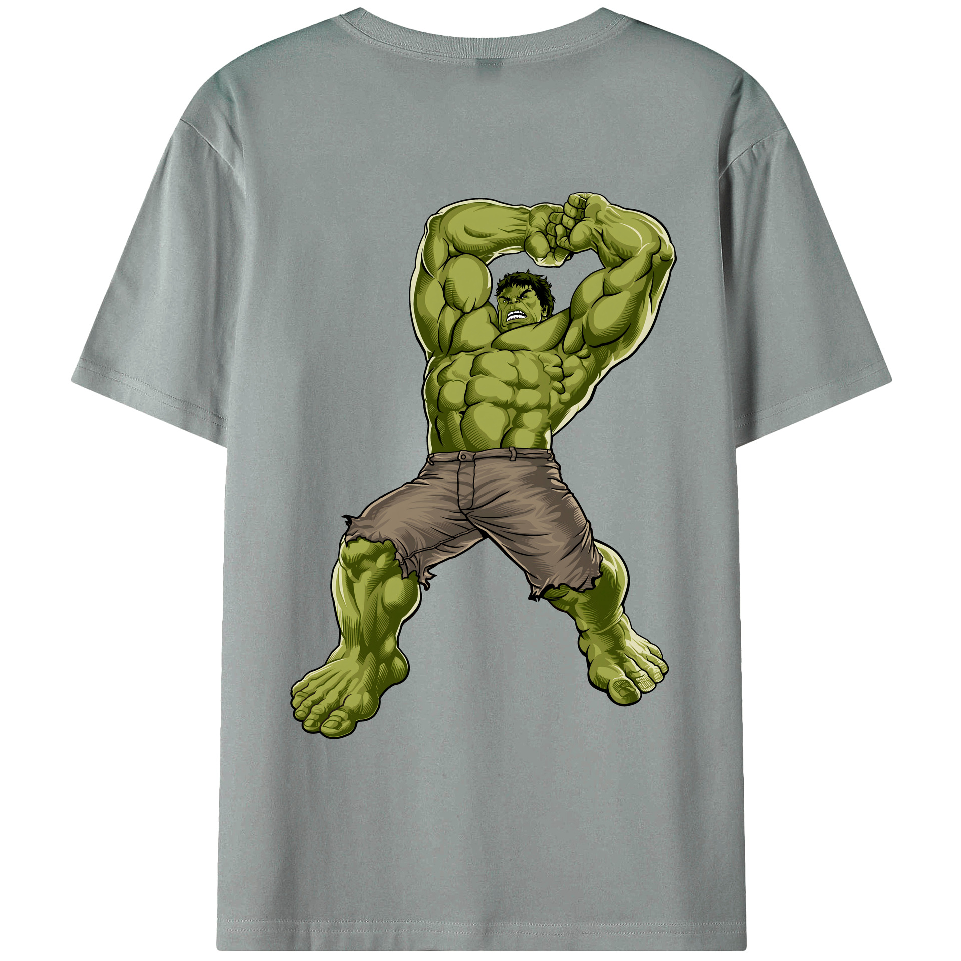 （画像用） アベンジャーズ The Avengers 綿100％ メンズ半袖Tシャツ（バックプリント） 通気性